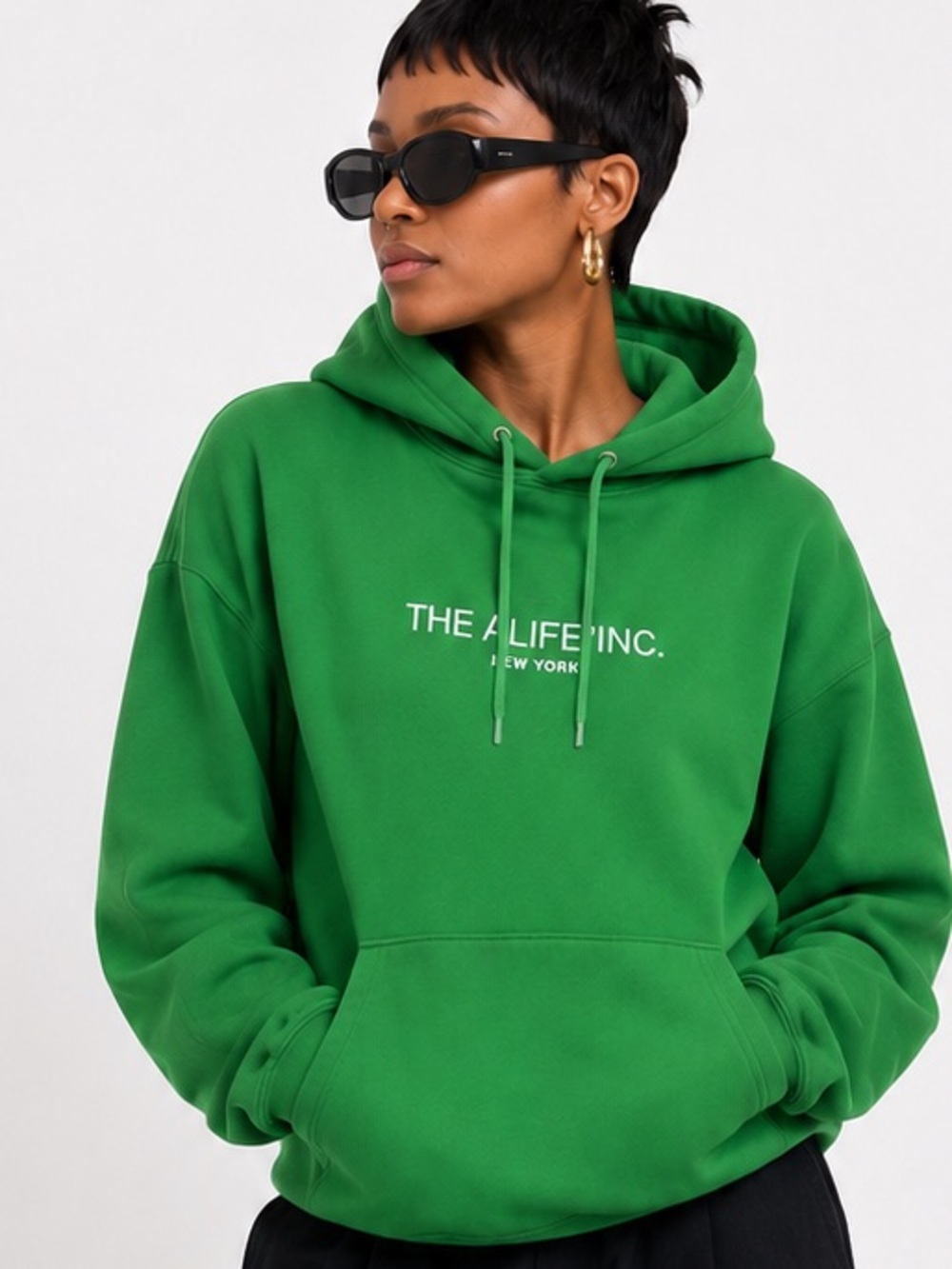 Alife Bright Green Logo Hoodie